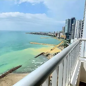 Hermoso Apartamento Vista Al Mar. Edf Palmetto 1 . , Cartagena Colombia